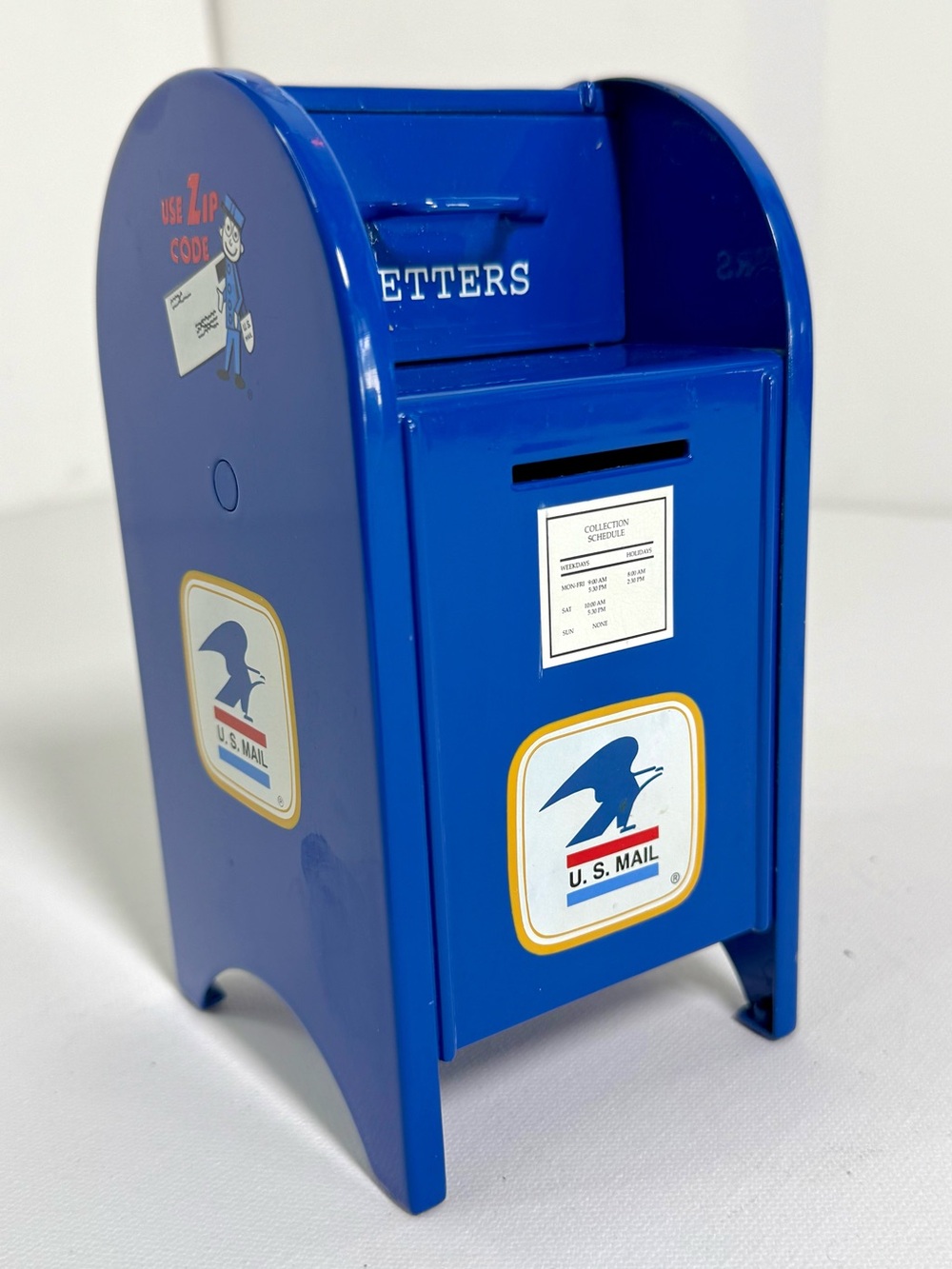1997 USPS Limited Edition metal mailbox coin bank produced by Toy Collector Club